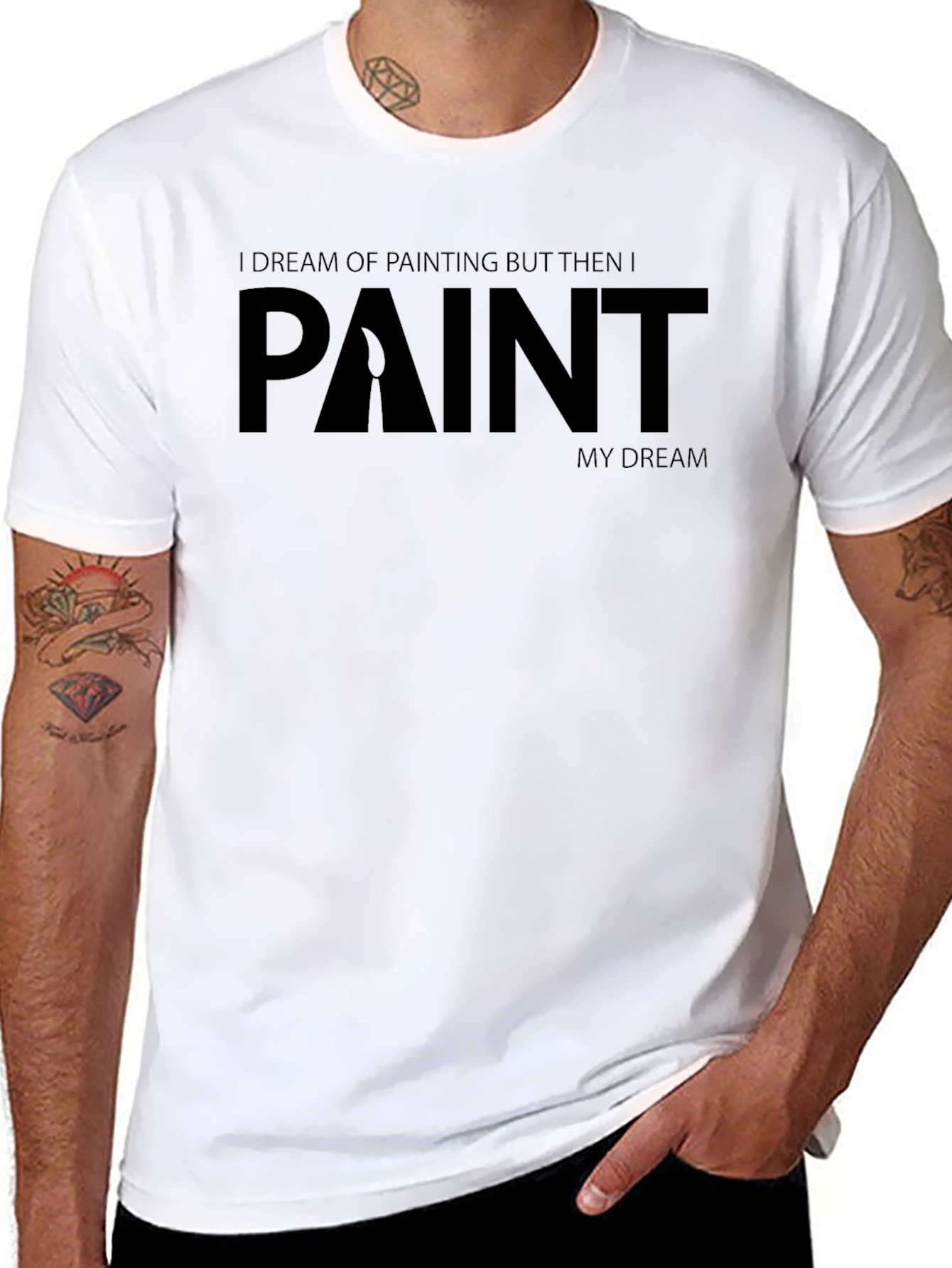 Painters Dream T-Shirt - Black Graphic Tee