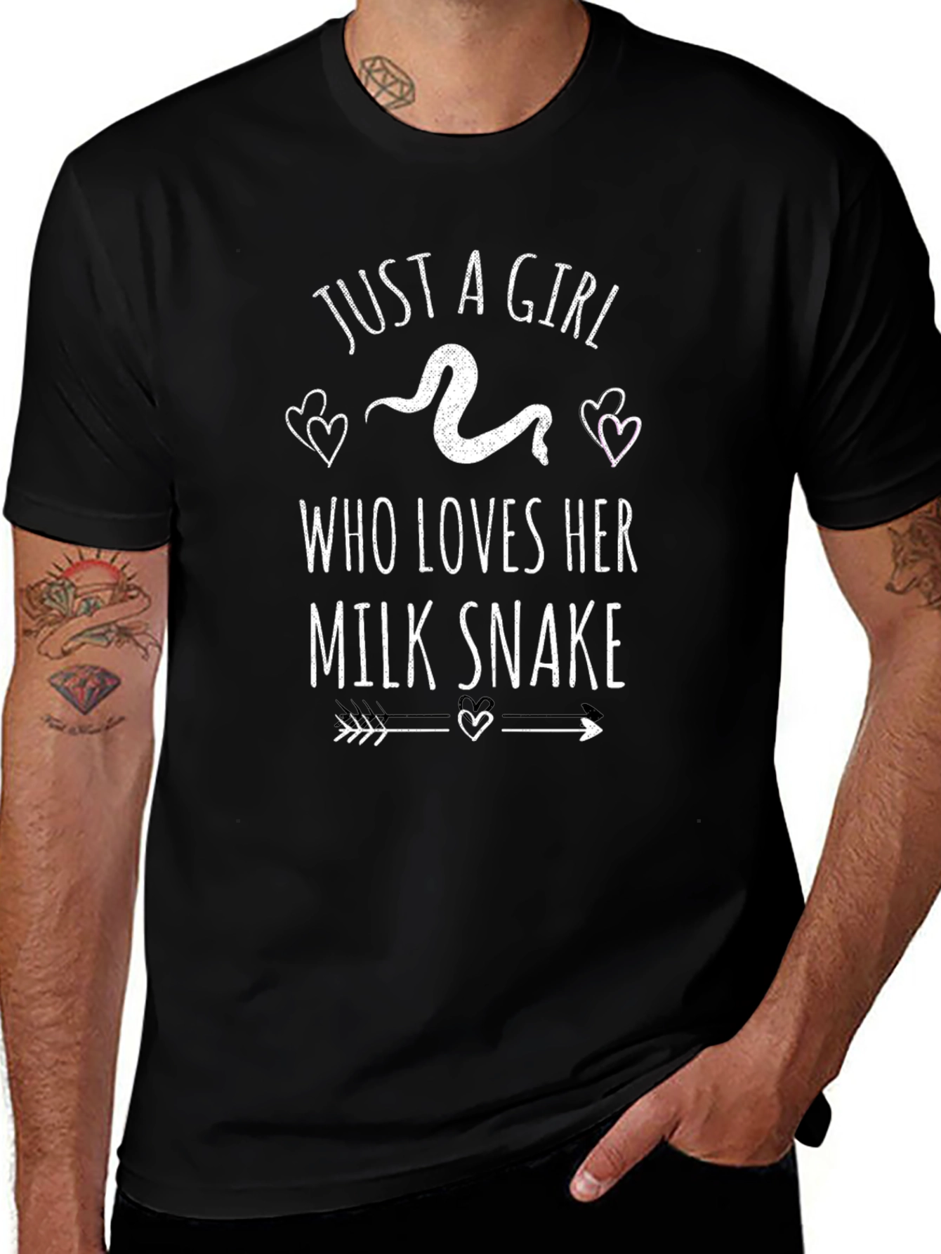 Just A Girl Who Loves Her Milk Snake Graphic Tee
