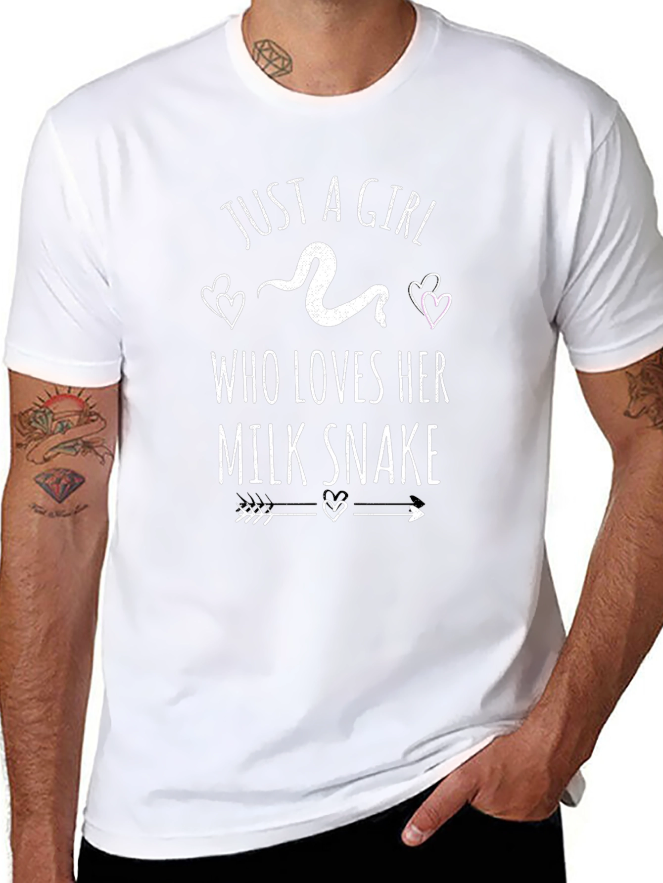 Just A Girl Who Loves Her Milk Snake Graphic Tee