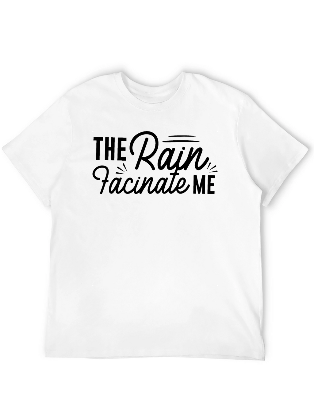 The Rain Fascinate Me Black T-Shirt