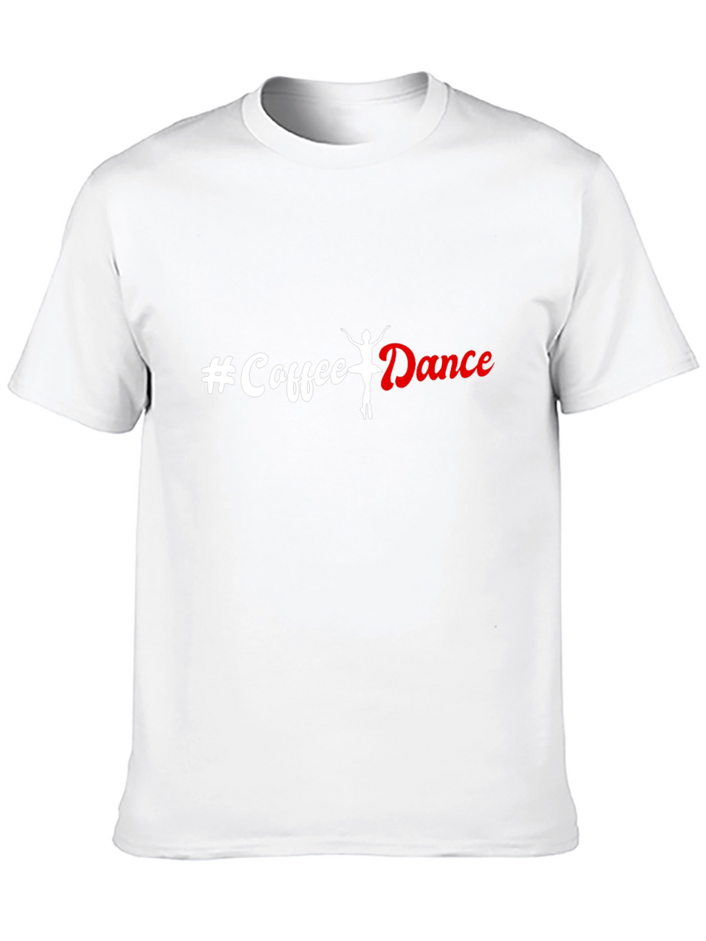 Coffee Dance Graphic Tee - Black Cotton Casual