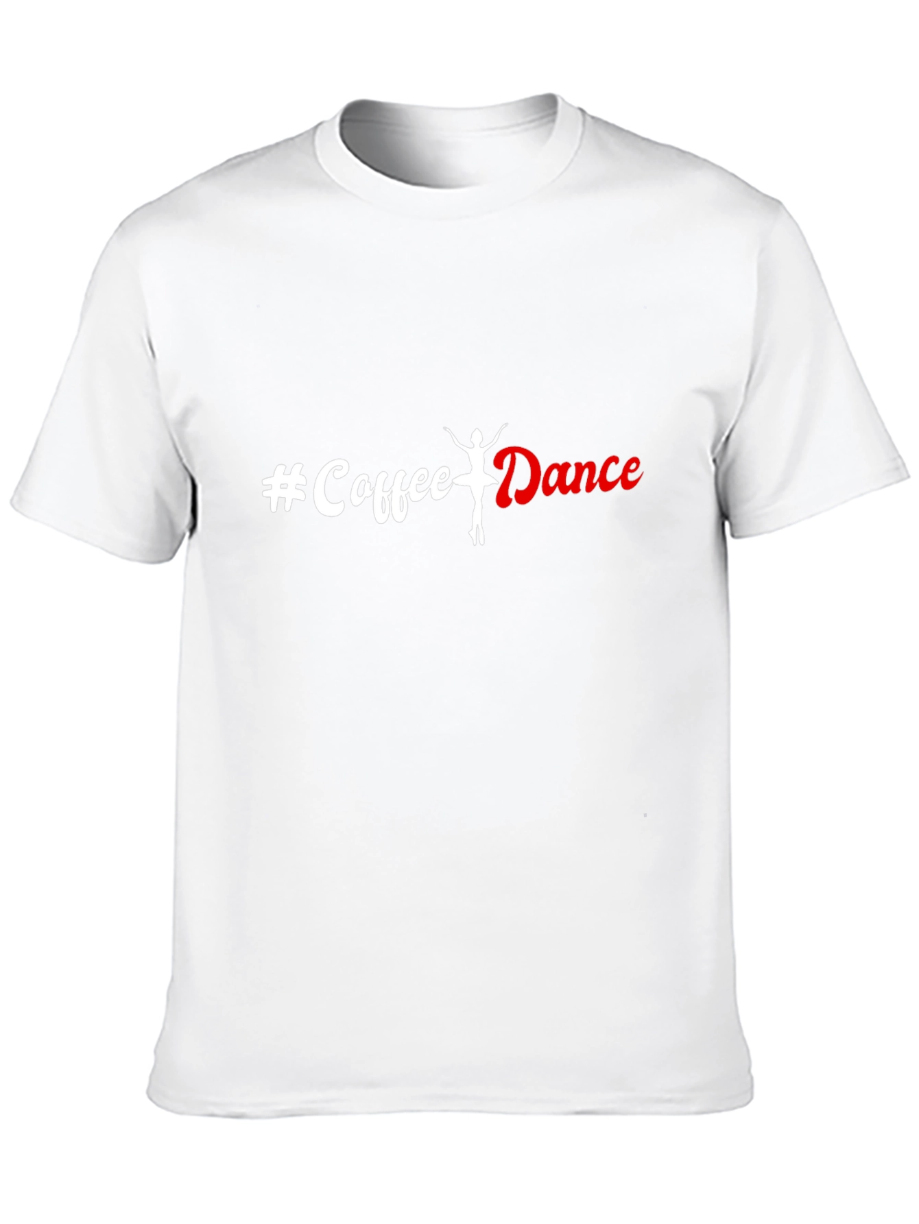 Coffee Dance Graphic Tee - Black Cotton Casual