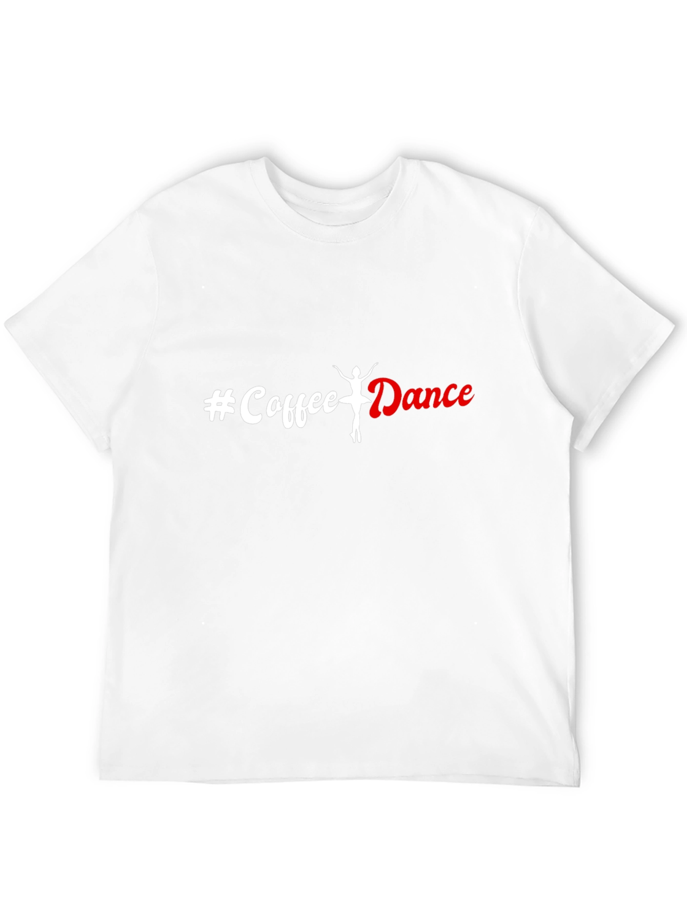 Coffee Dance Graphic Tee - Black Cotton Casual