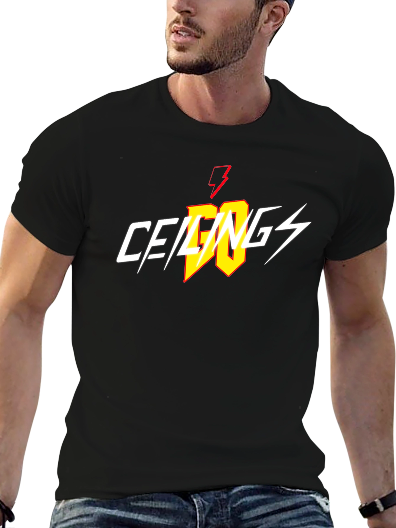 Ceilings Lightning Bolt Black T-Shirt