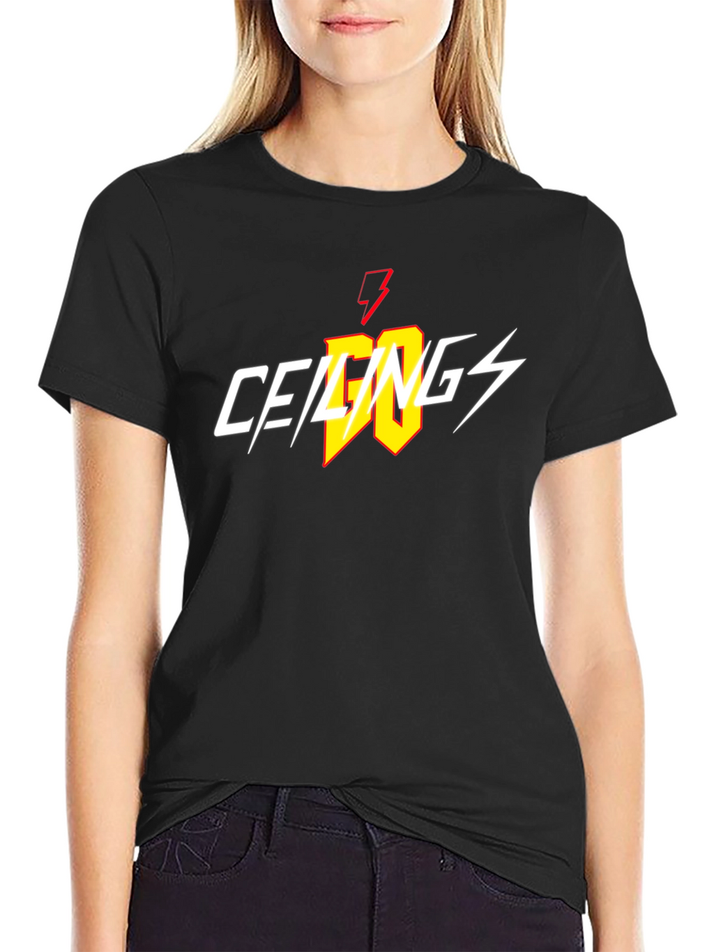 Ceilings Lightning Bolt Black T-Shirt