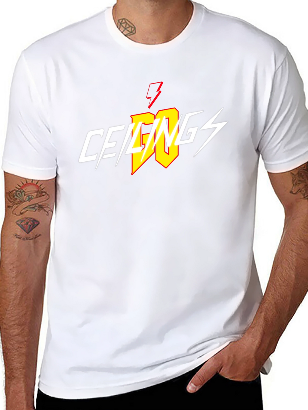 Ceilings Lightning Bolt Black T-Shirt