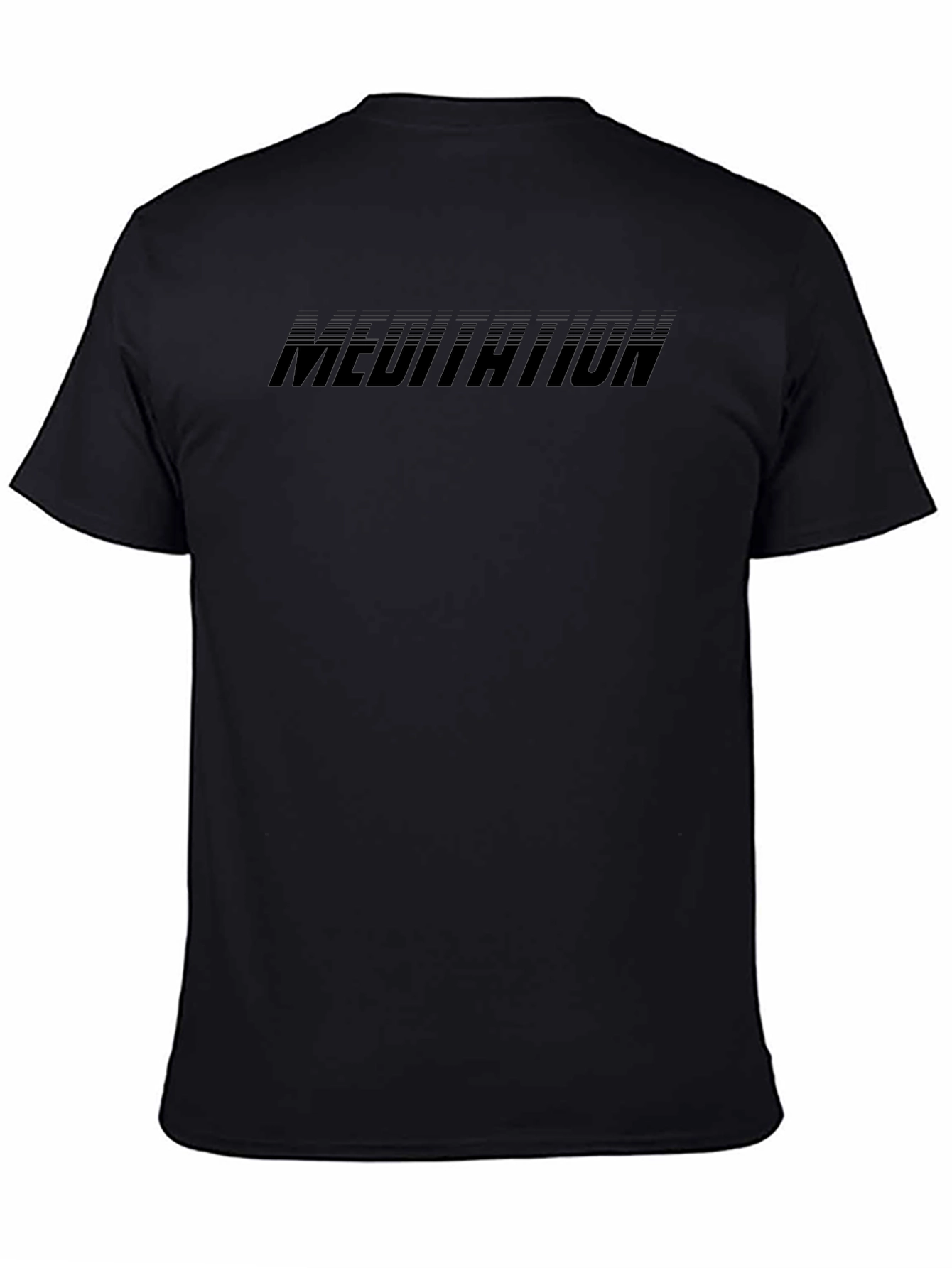 Meditation Black Graphic Tee - Zen Vibes