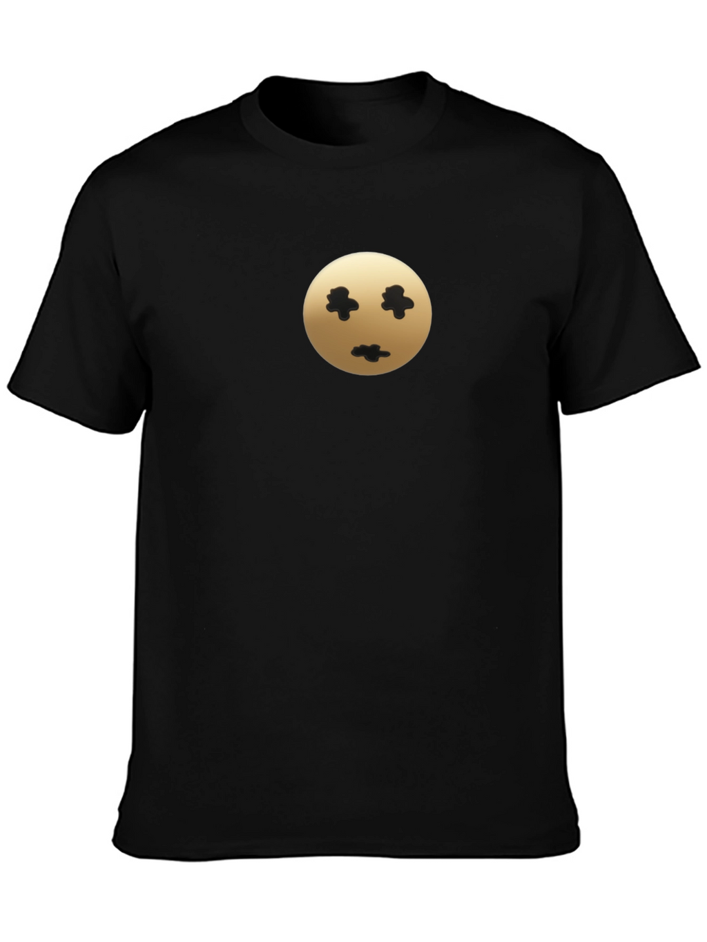 Mens Black T-Shirt with Unique Graphic Print