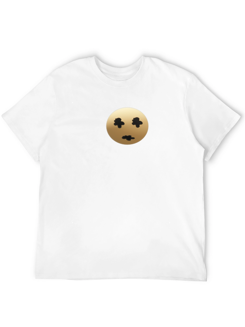 Mens Black T-Shirt with Unique Graphic Print