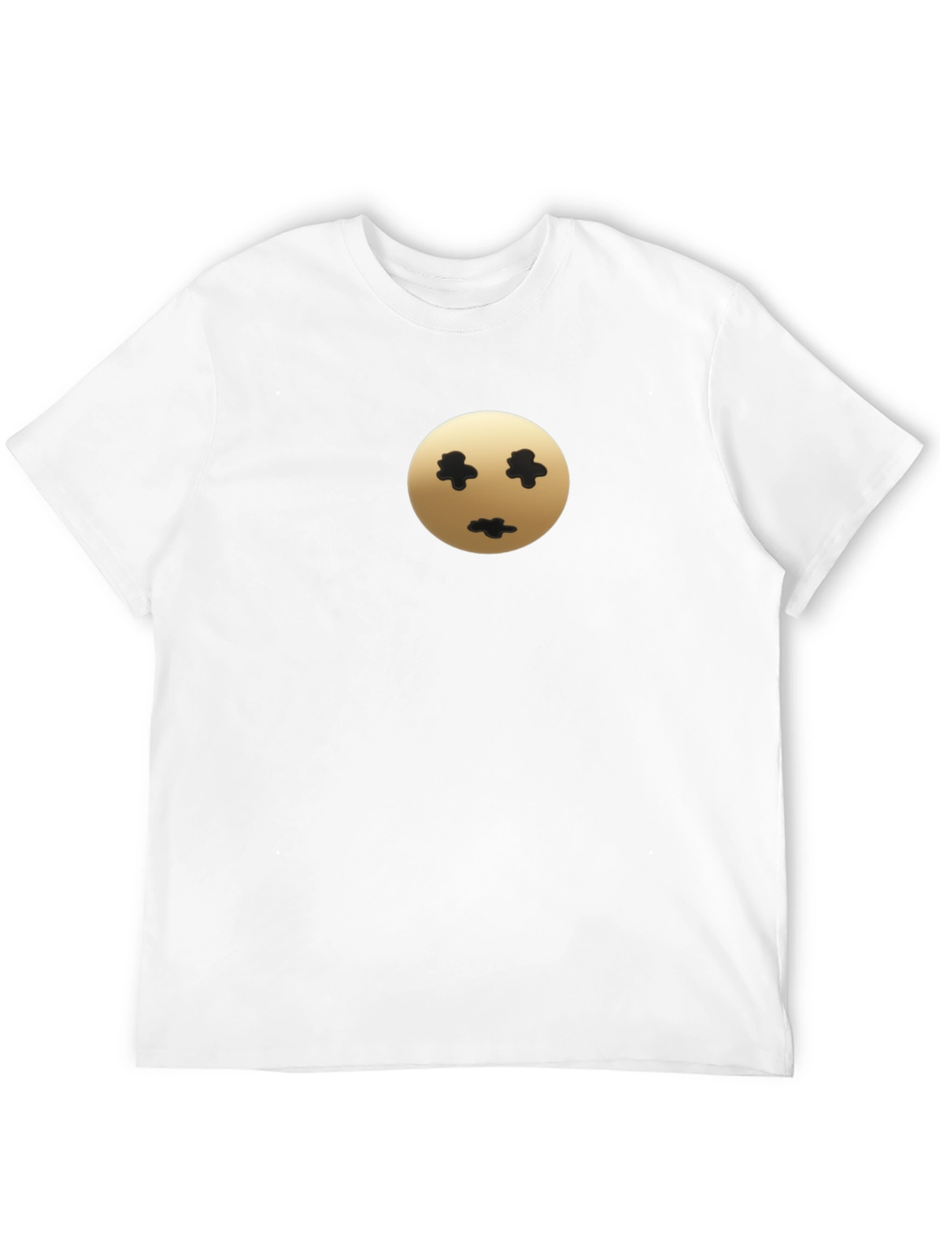 Mens Black T-Shirt with Unique Graphic Print