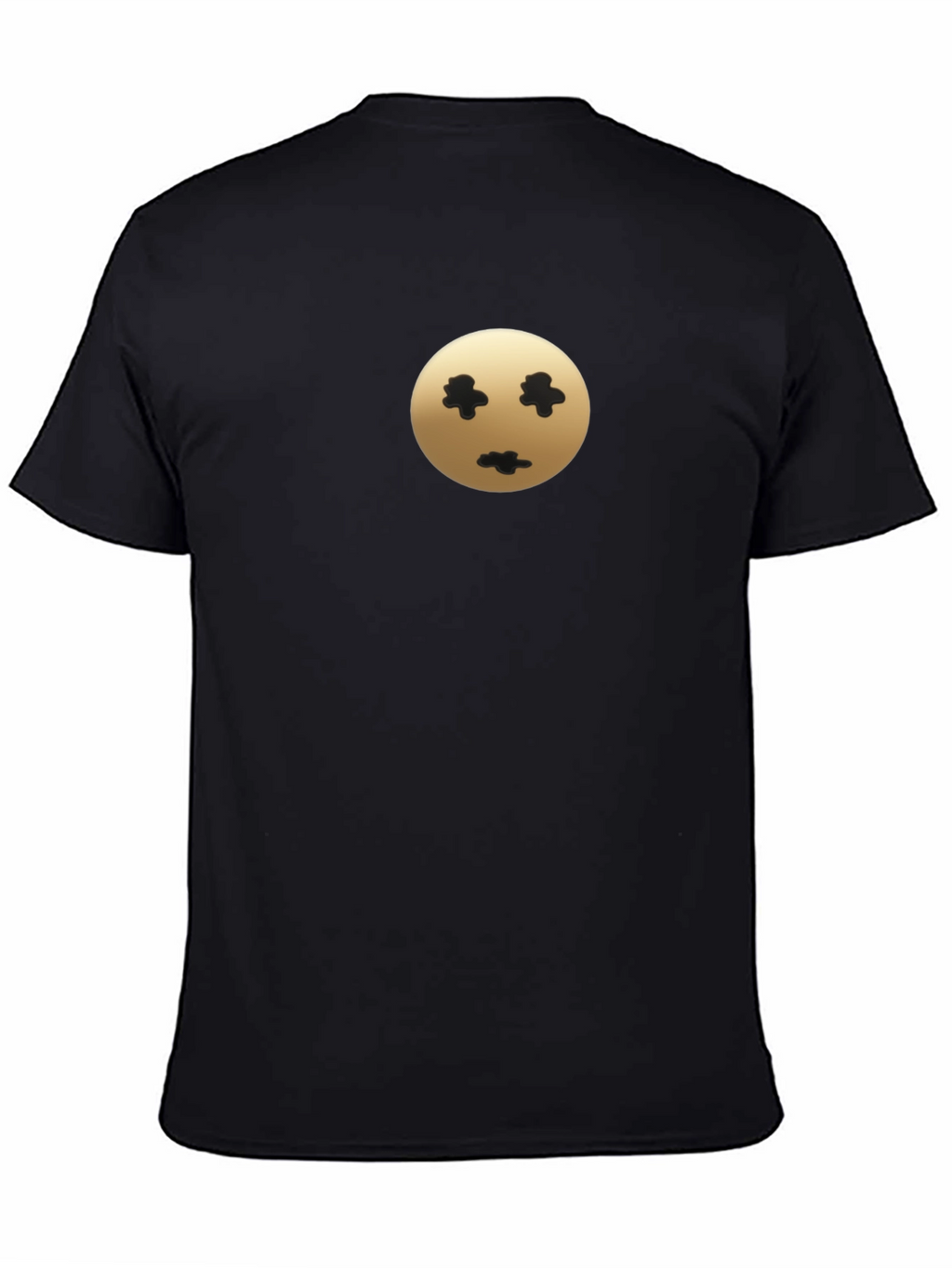 Mens Black T-Shirt with Unique Graphic Print