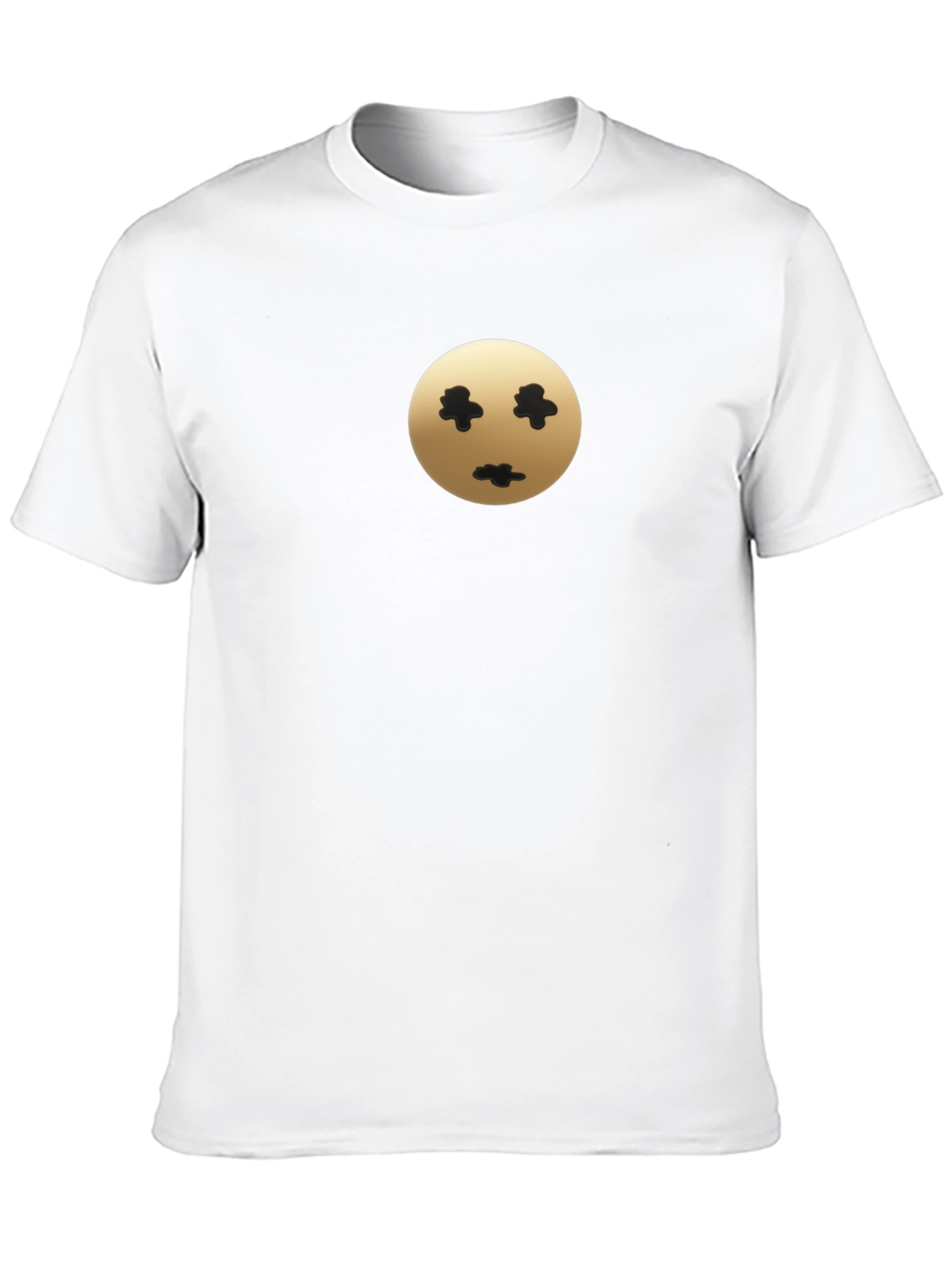 Mens Black T-Shirt with Unique Graphic Print