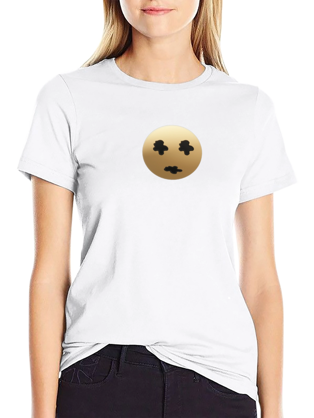 Mens Black T-Shirt with Unique Graphic Print