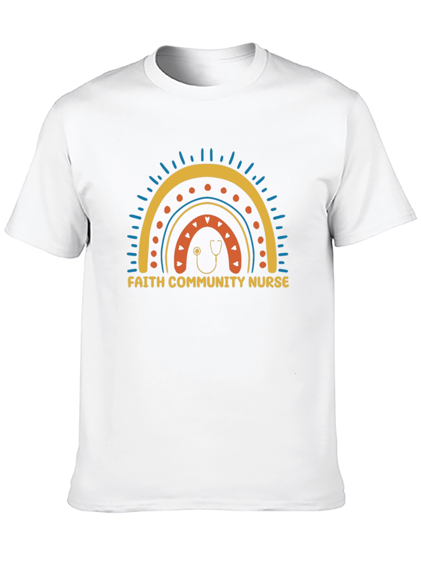 Faith Community Nurse Rainbow T-Shirt