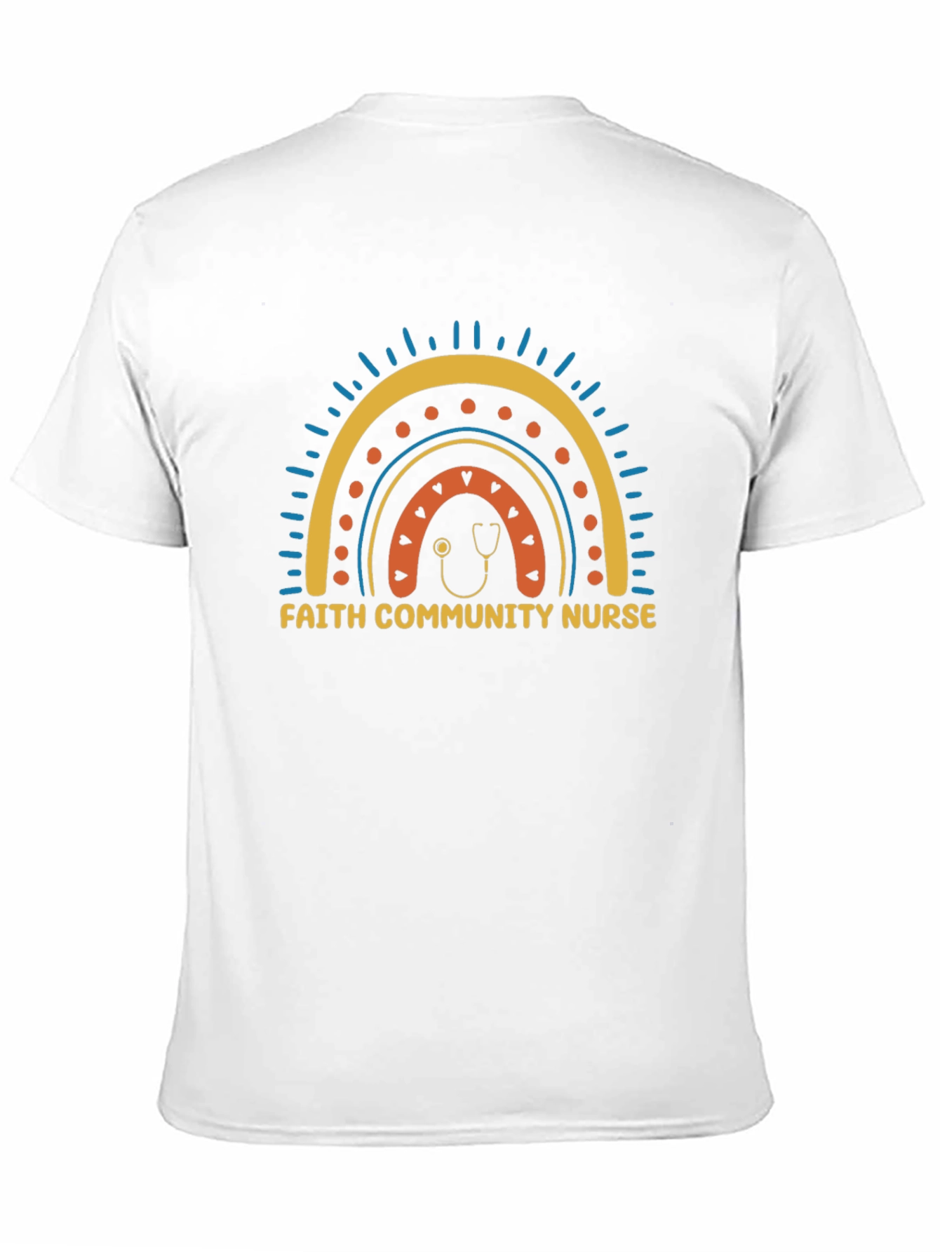 Faith Community Nurse Rainbow T-Shirt