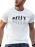 Evolution of Skateboarding Black T-Shirt