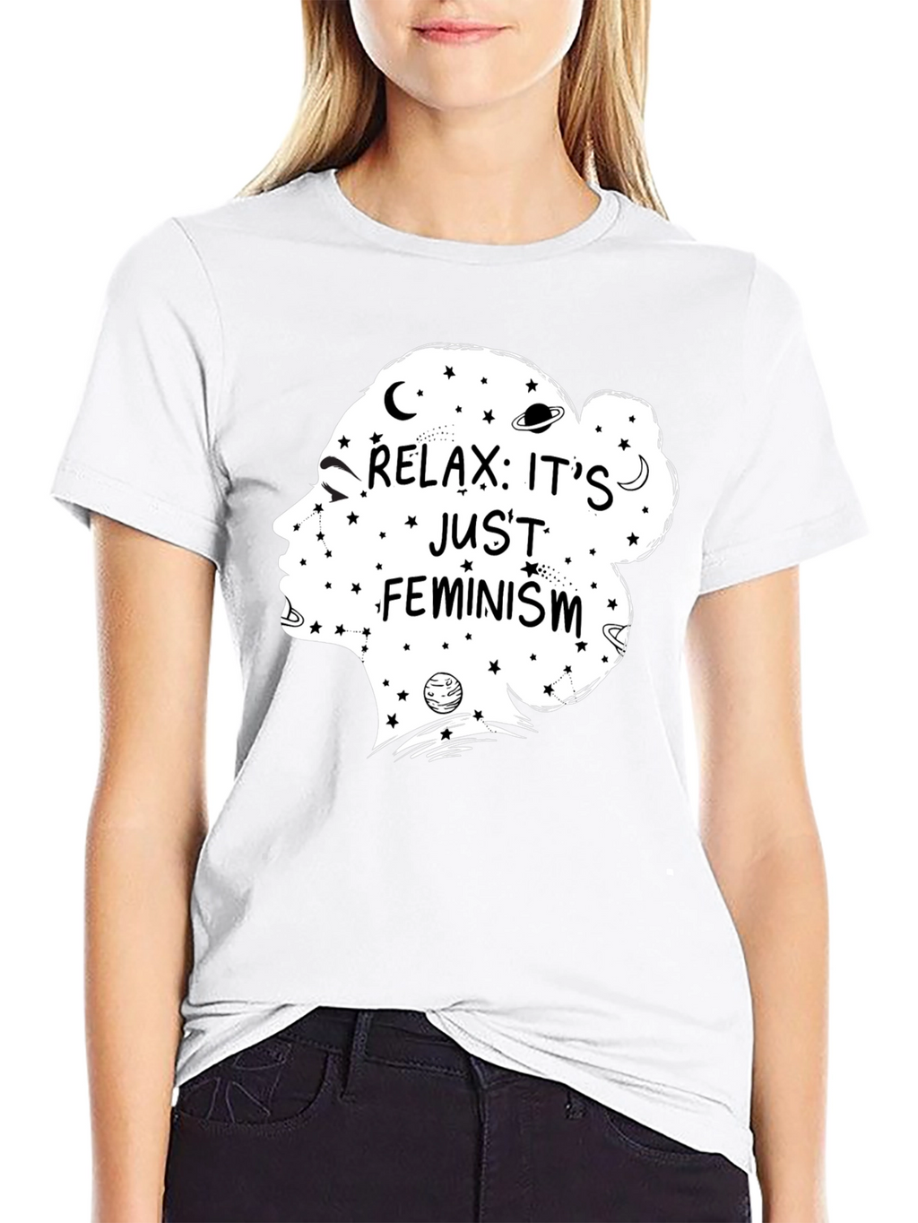 Relax Its Just Feminism Graphic T-Shirt