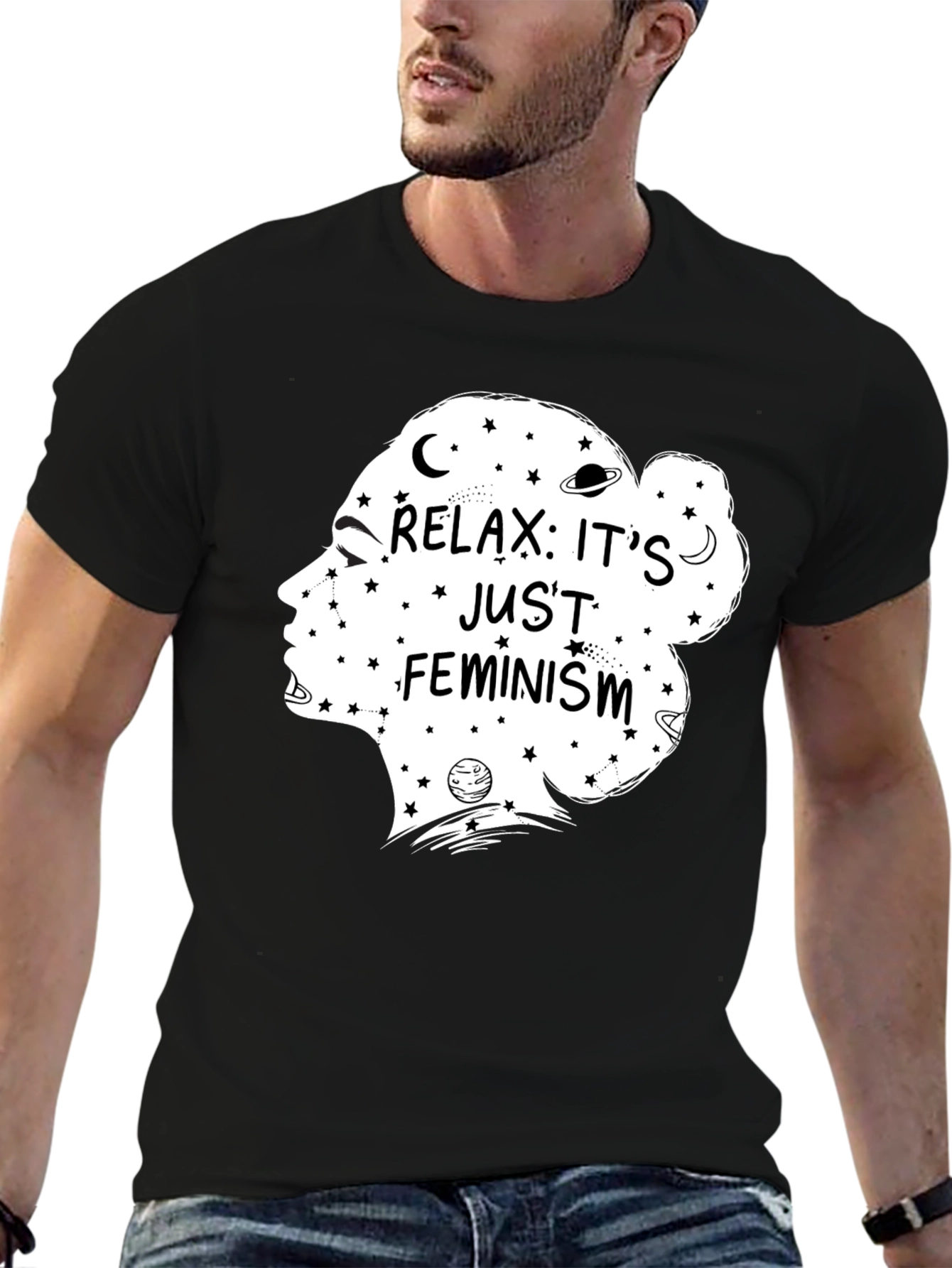 Relax Its Just Feminism Graphic T-Shirt