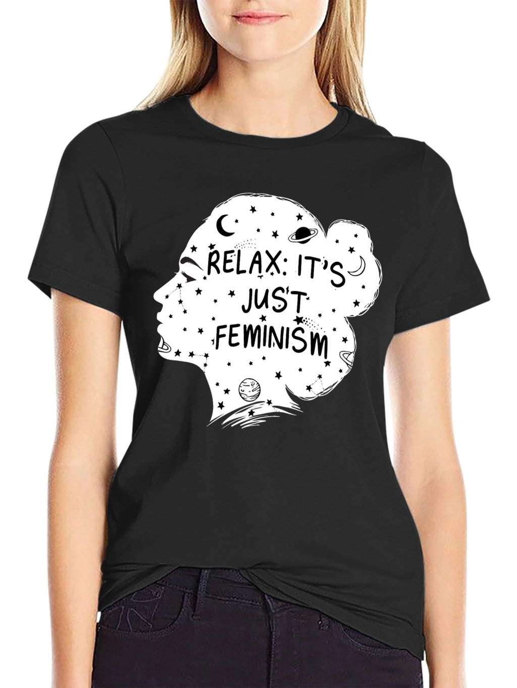 Relax Its Just Feminism Graphic T-Shirt