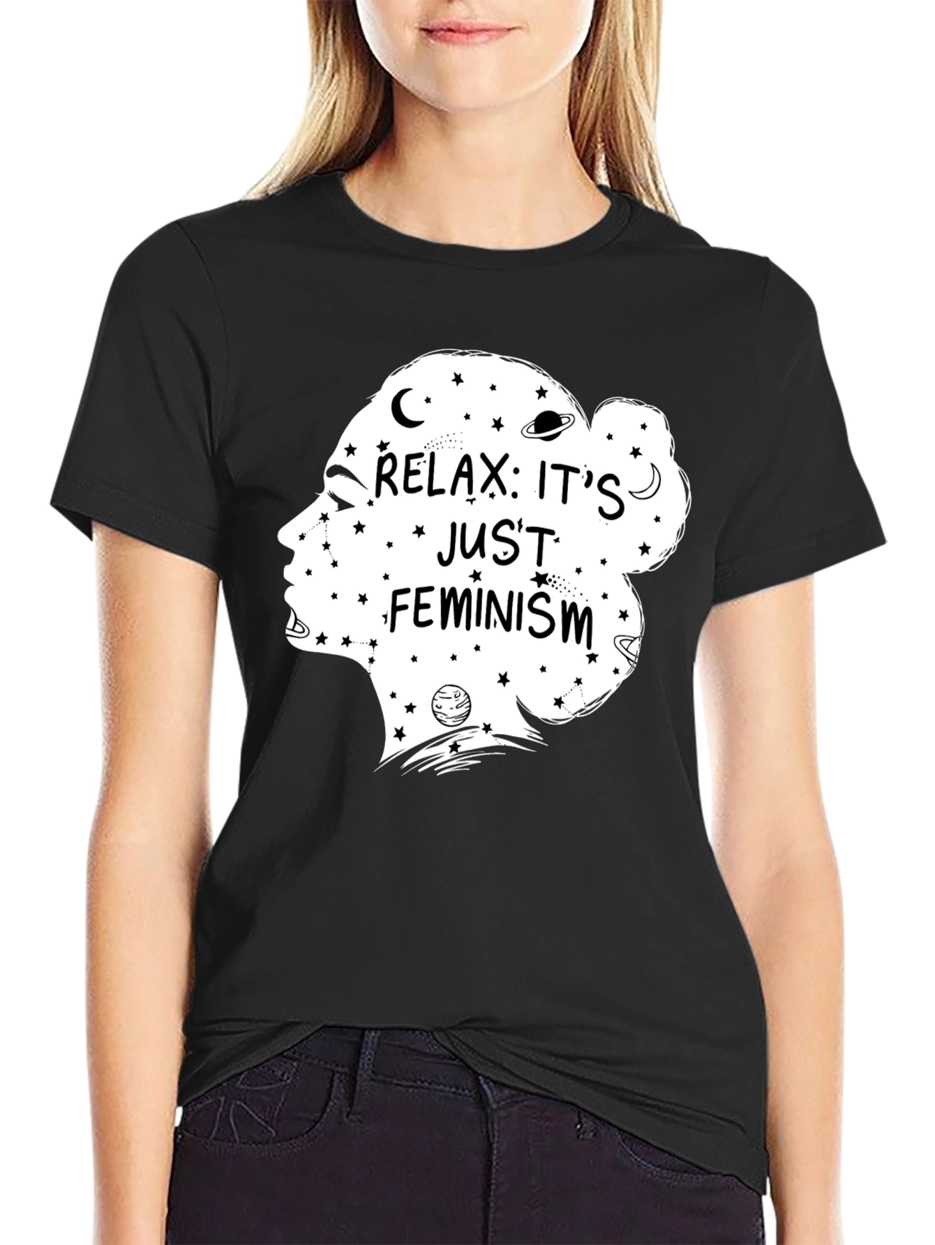 Relax Its Just Feminism Graphic T-Shirt