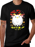 Retro Goat Graphic Tee - Black