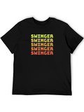 Swinger Graphic Print Crew Neck T-Shirt