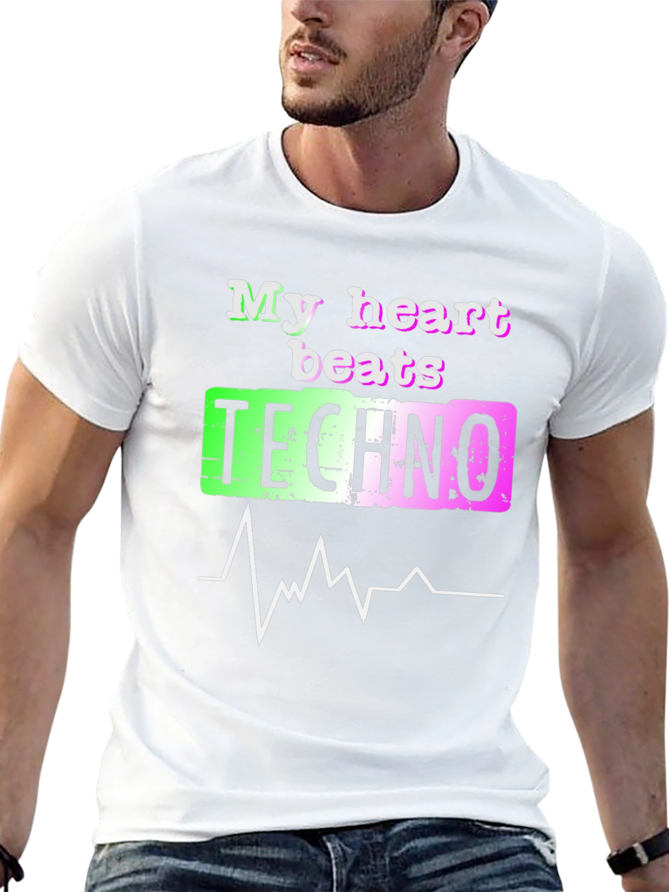 My Heart Beats Techno T-Shirt