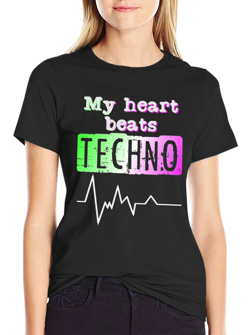 My Heart Beats Techno T-Shirt