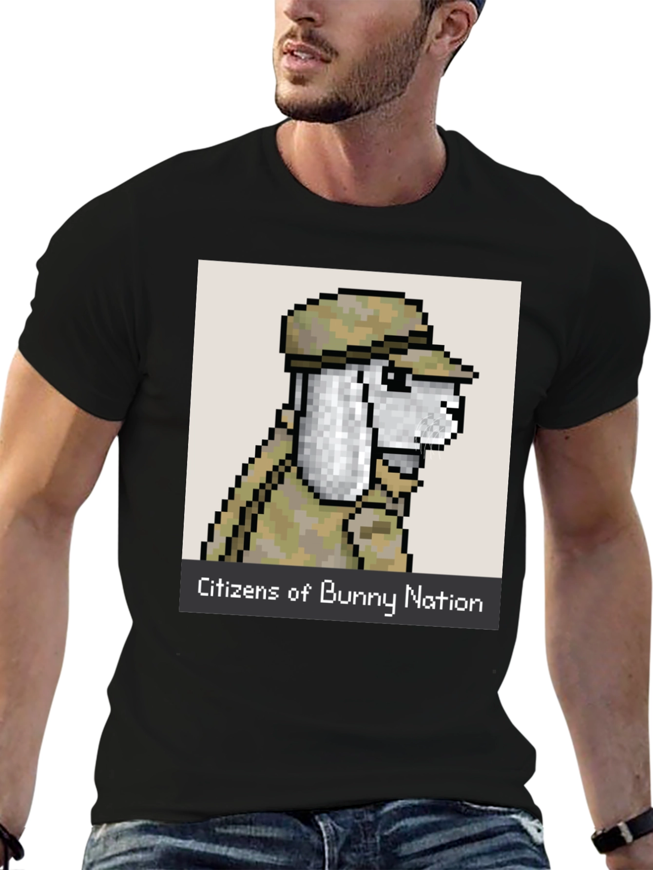 Citizens of Bunny Nation Pixel Art T-Shirt