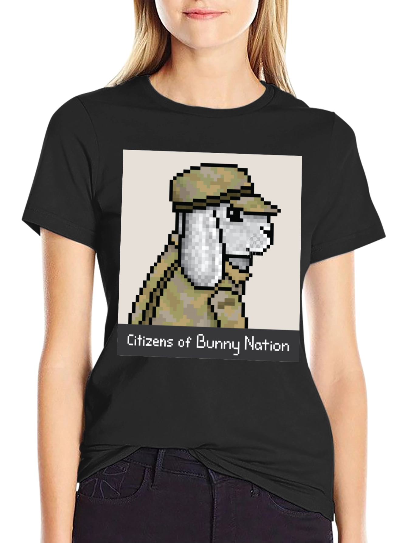 Citizens of Bunny Nation Pixel Art T-Shirt