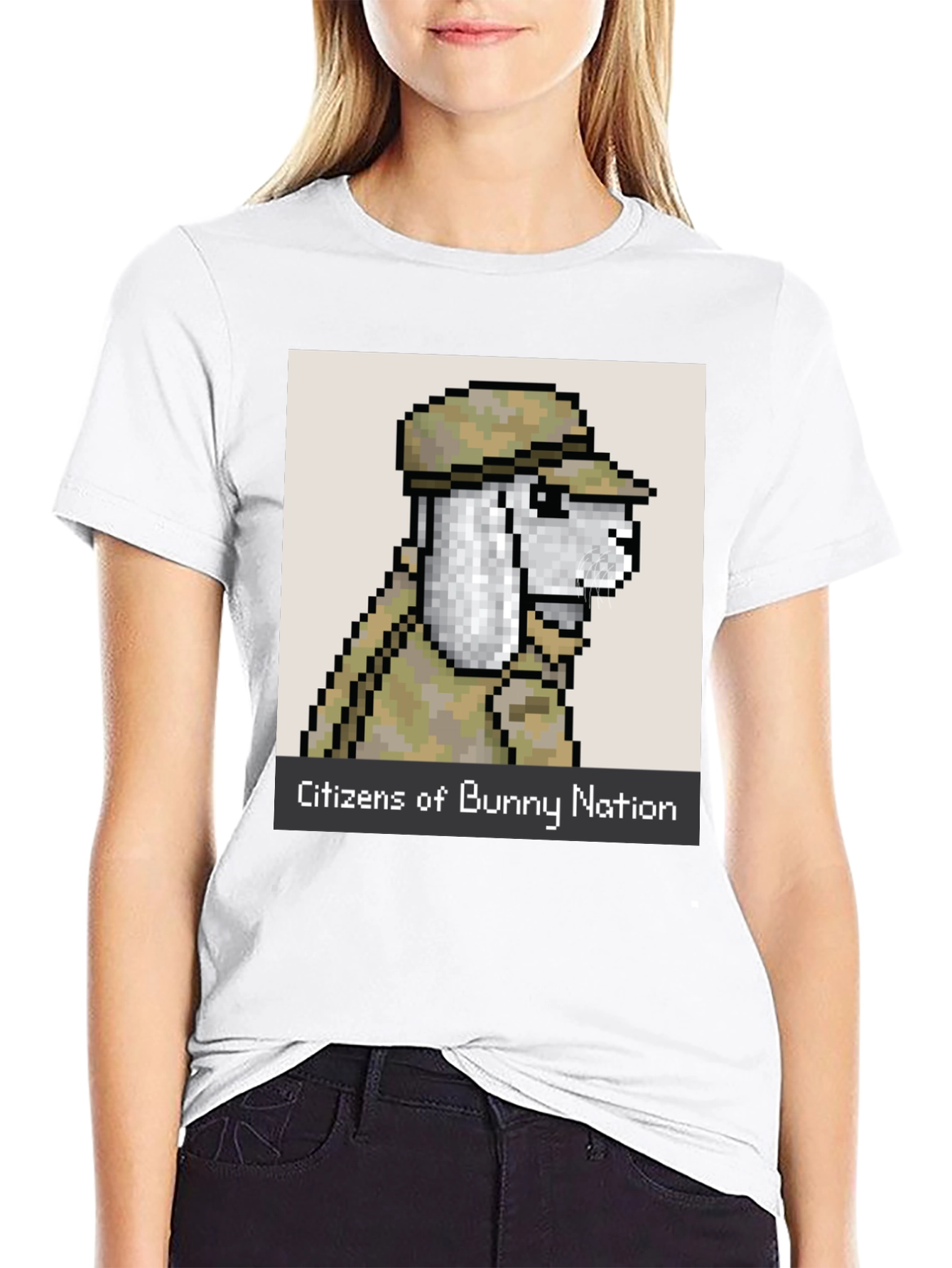 Citizens of Bunny Nation Pixel Art T-Shirt