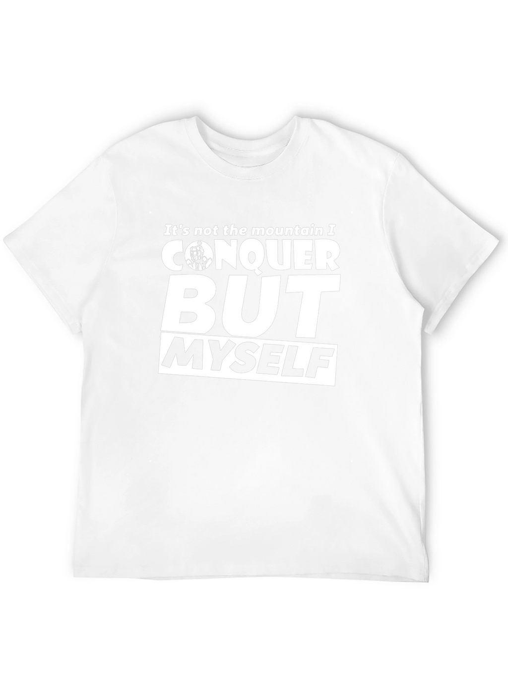 Conquer Myself T-Shirt - Motivational Black Tee