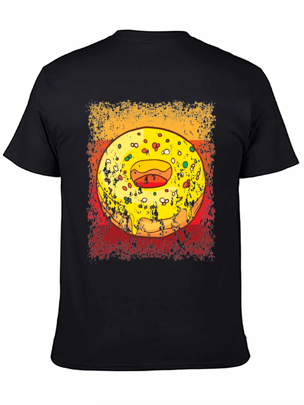 Donut Graphic Tee - Mens Black T-Shirt