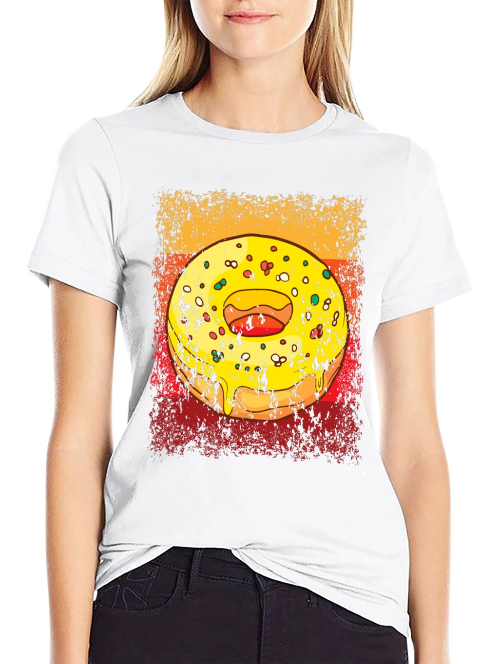 Donut Graphic Tee - Mens Black T-Shirt