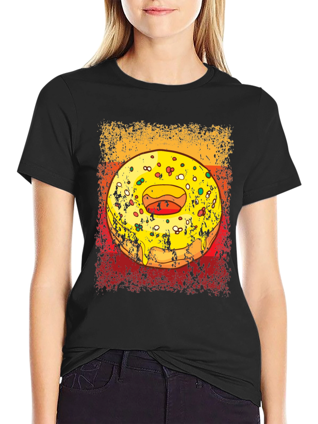 Donut Graphic Tee - Mens Black T-Shirt
