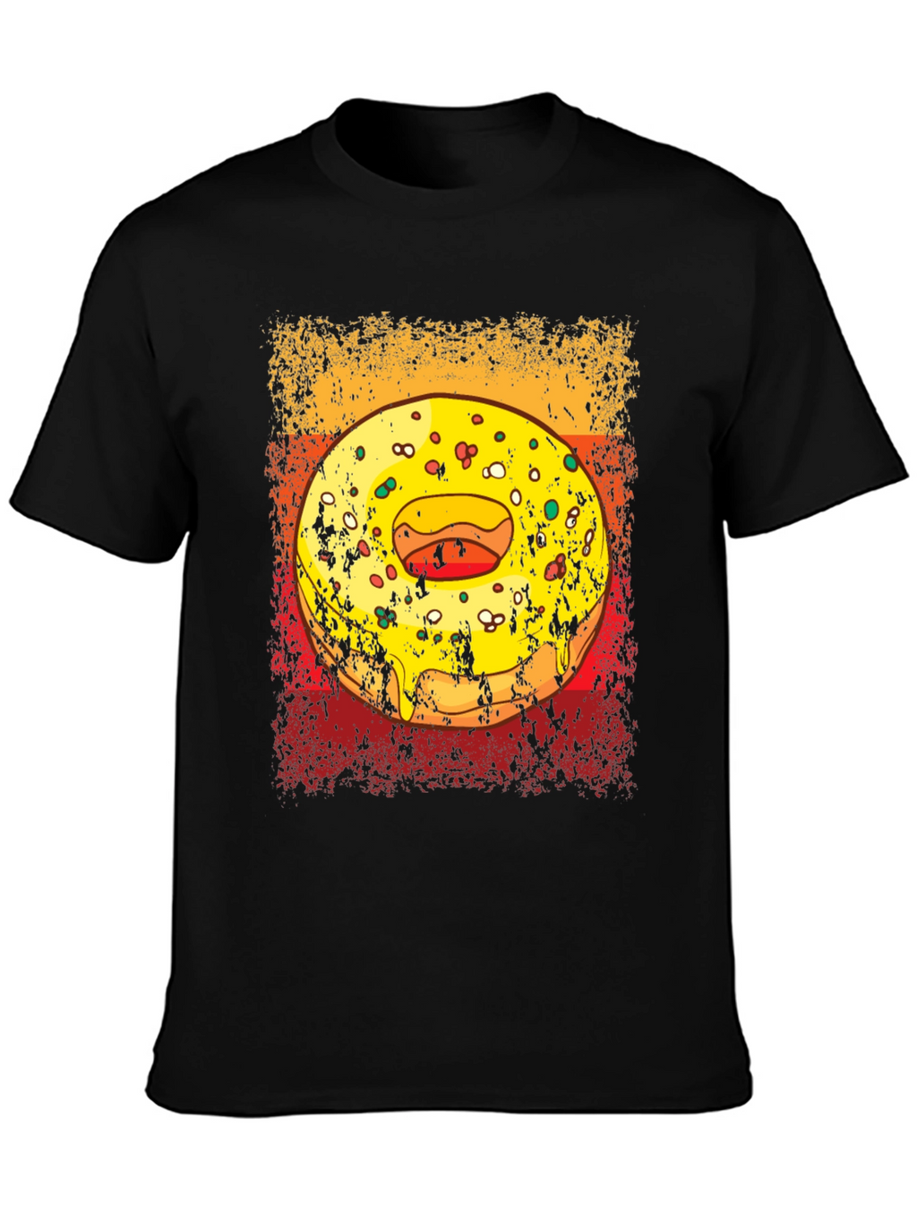 Donut Graphic Tee - Mens Black T-Shirt