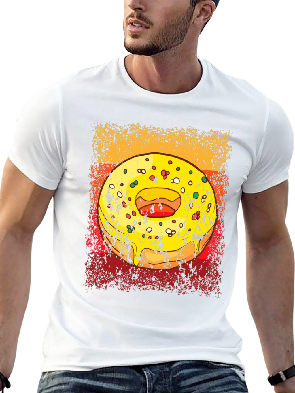 Donut Graphic Tee - Mens Black T-Shirt