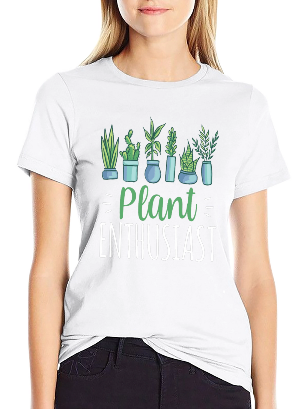 Plant Enthusiast Graphic T-Shirt - Black