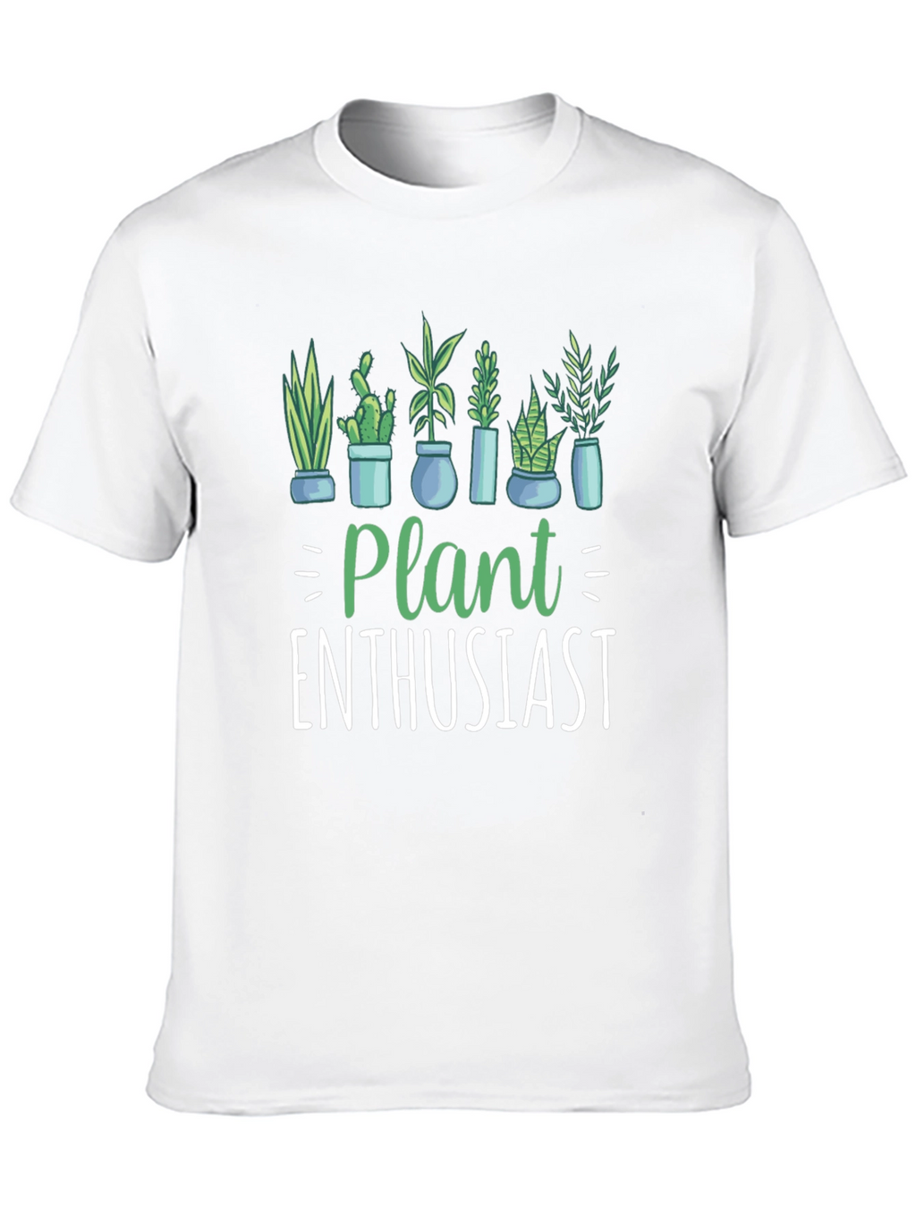 Plant Enthusiast Graphic T-Shirt - Black