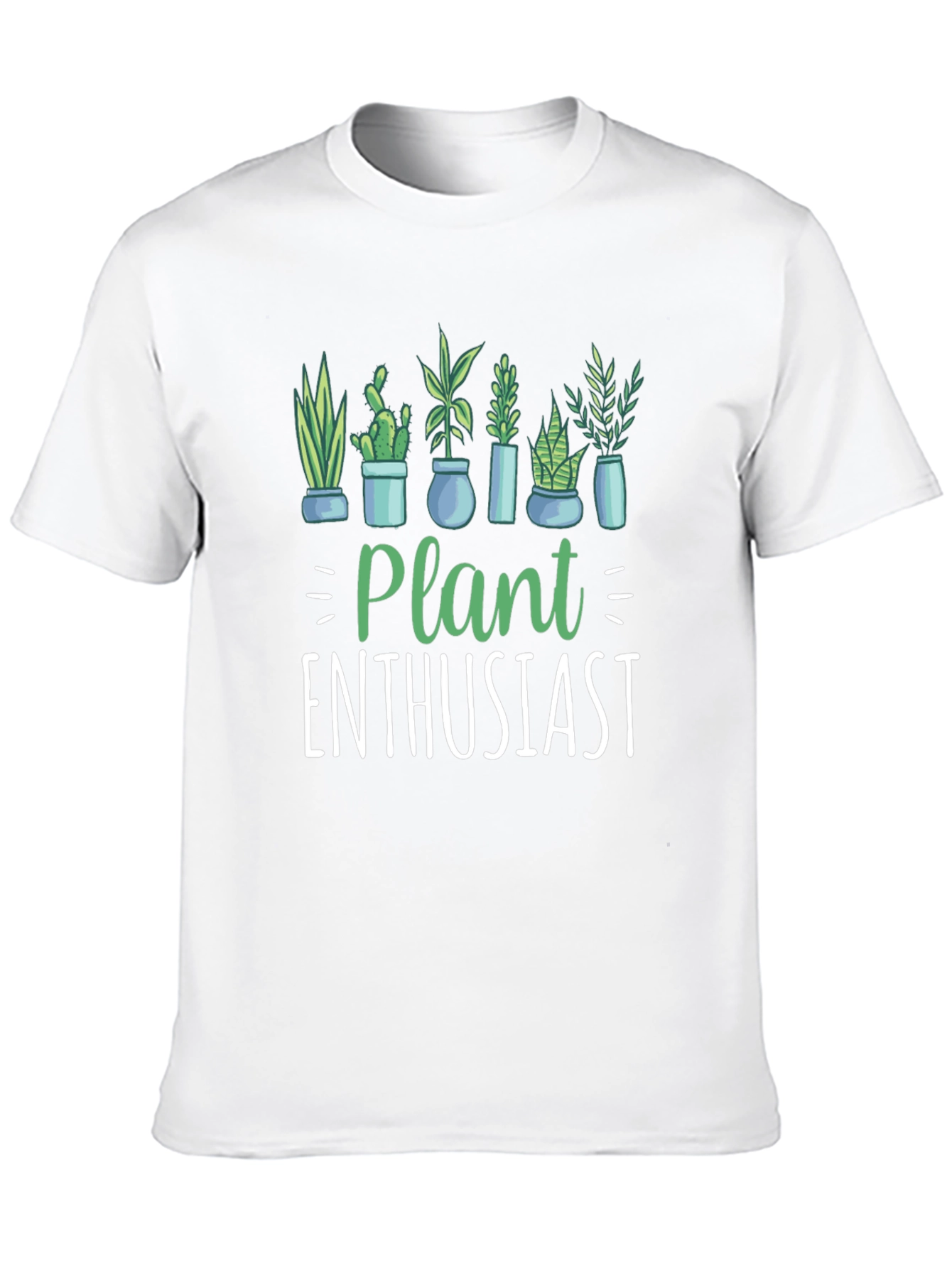 Plant Enthusiast Graphic T-Shirt - Black