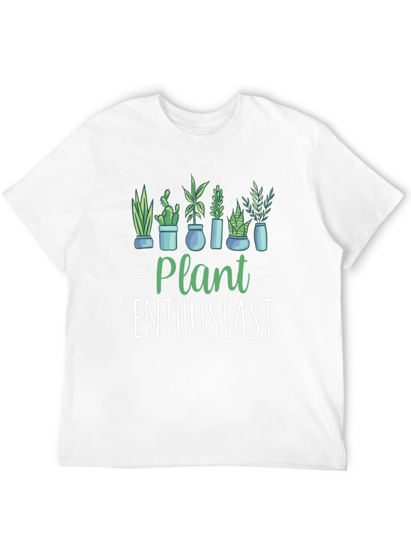 Plant Enthusiast Graphic T-Shirt - Black