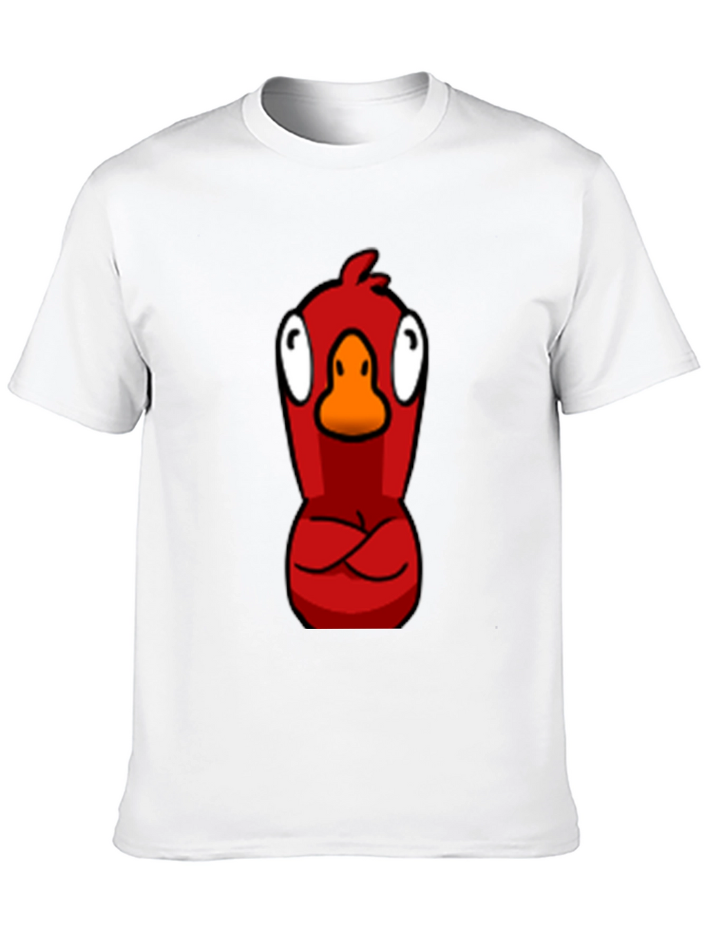 Red Angry Bird Graphic Tee - Casual Black T-Shirt