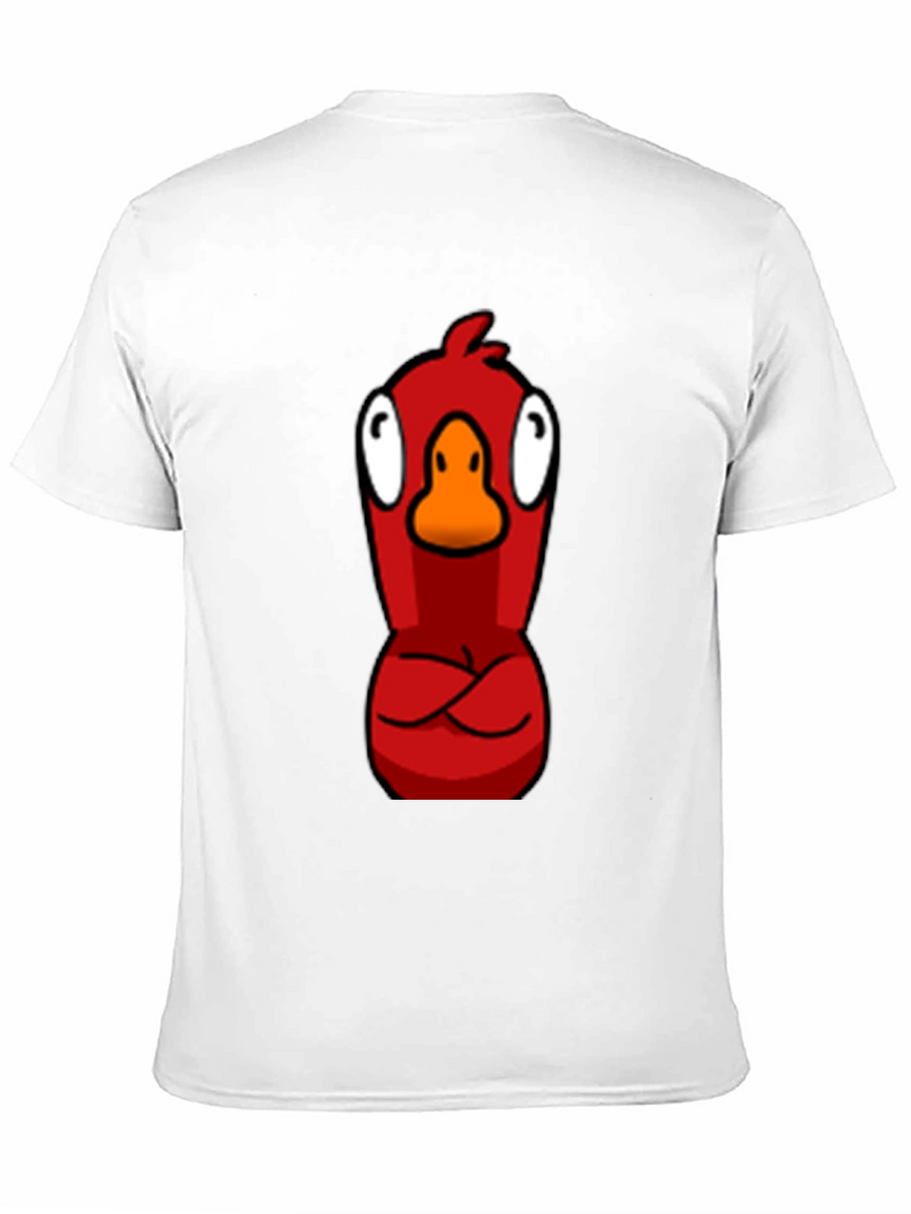 Red Angry Bird Graphic Tee - Casual Black T-Shirt