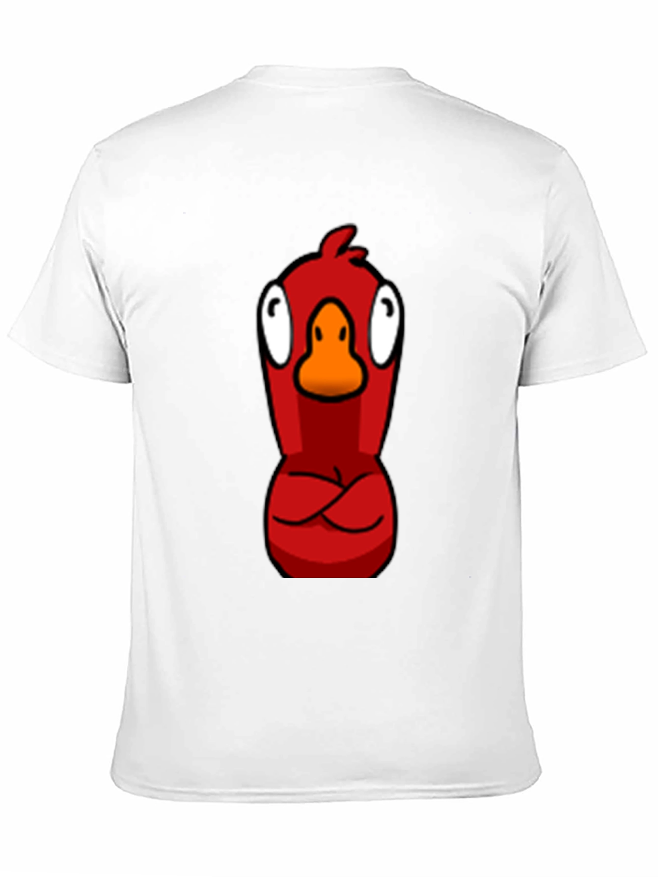 Red Angry Bird Graphic Tee - Casual Black T-Shirt