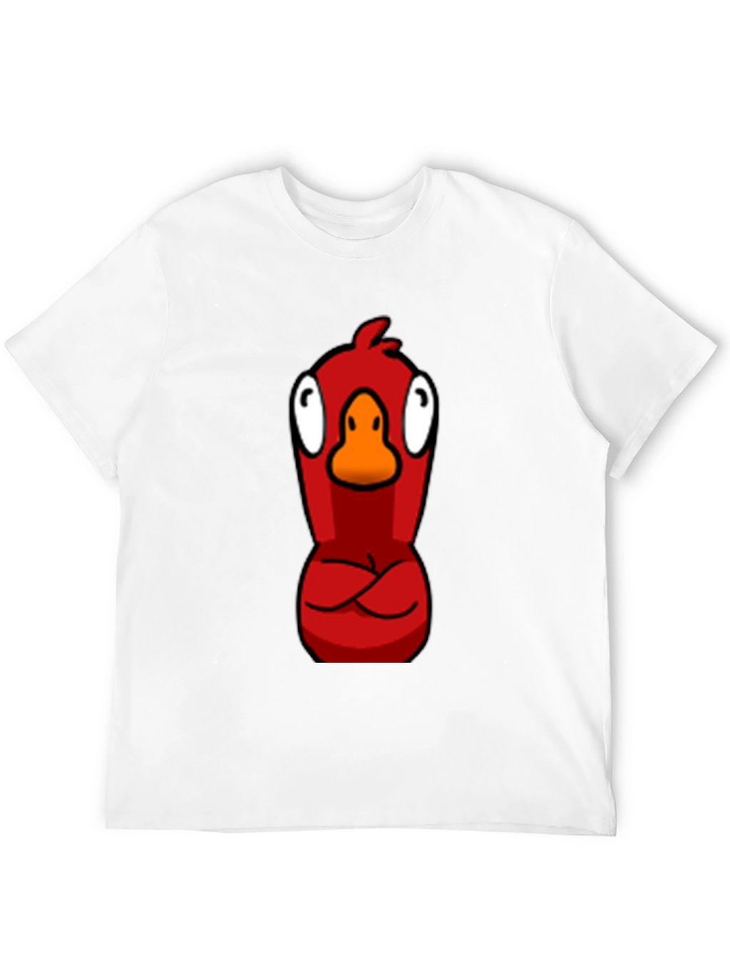 Red Angry Bird Graphic Tee - Casual Black T-Shirt