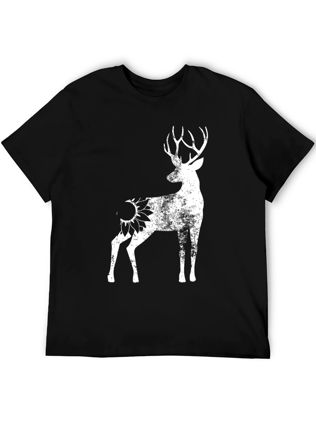 Deer Sunflower Graphic Tee