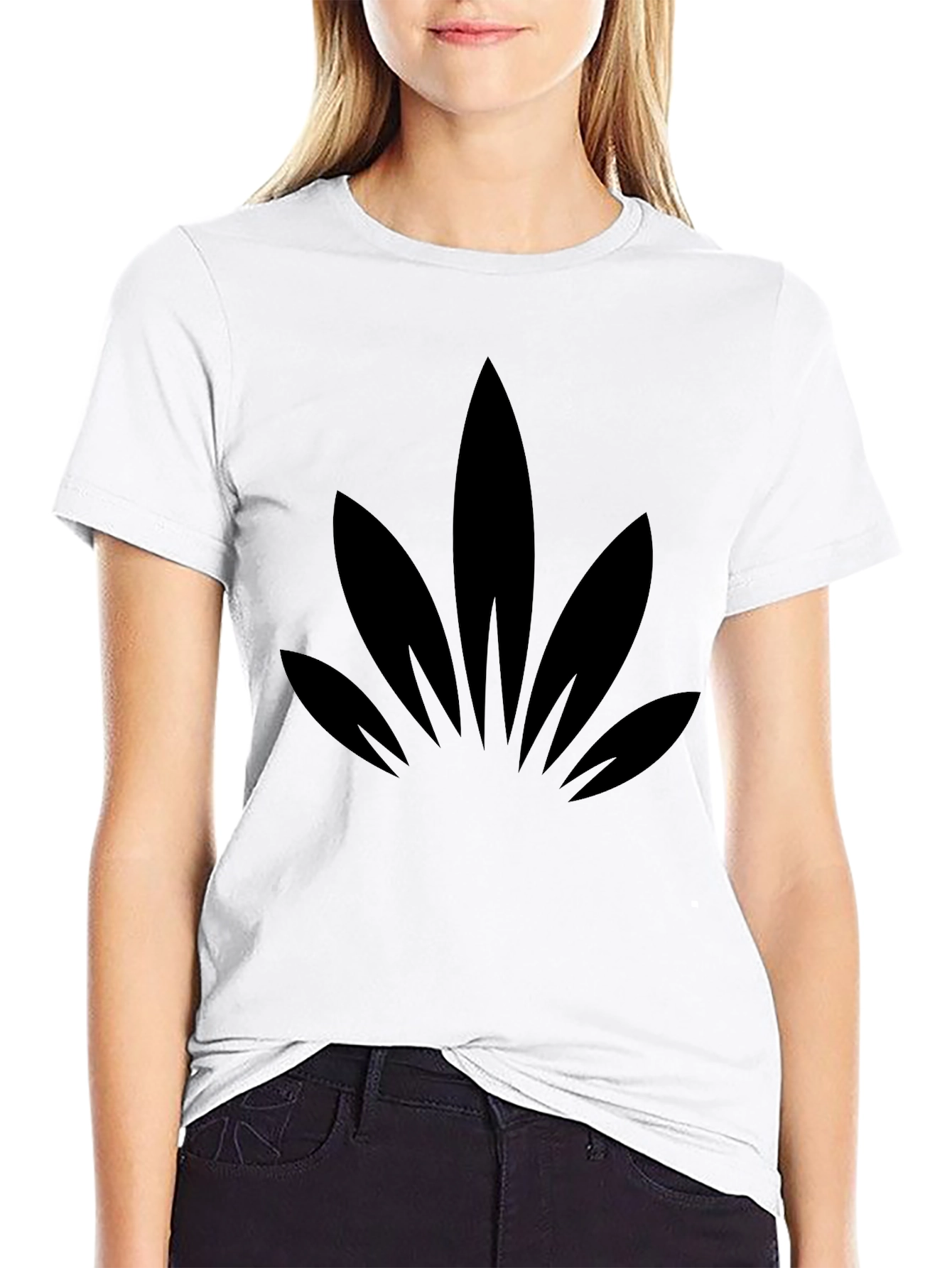 Modern Minimalist Black Graphic Tee
