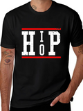 Hip Hop Graphic Tee - Black