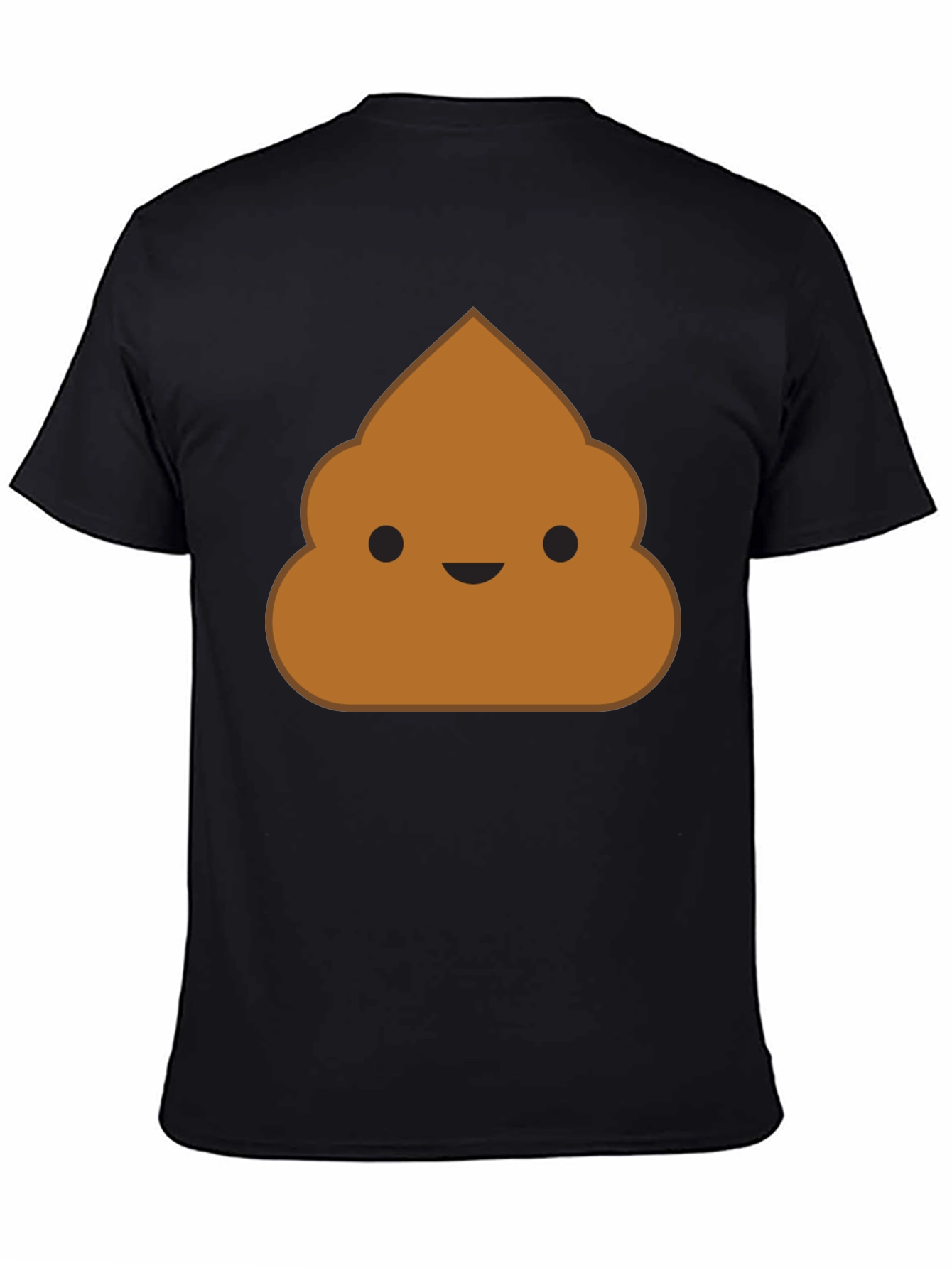 Poop Emoji Black T-Shirt - Funny Novelty Graphic Tee