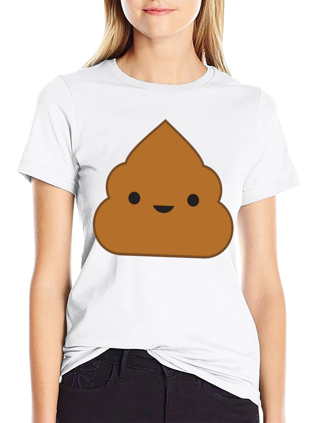 Poop Emoji Black T-Shirt - Funny Novelty Graphic Tee
